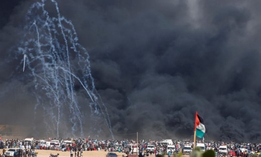   4 شهداء و525 إصابة بالرصاص والاختناق على حدود قطاع غزة برصاص الجيش الاسرائيلي خلال إحياء مليونية القدس في غزة  
